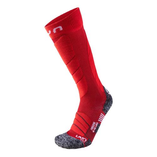 UYN Lady Ski Magma Socks - dark red (Grösse: 35 - 36) von UYN