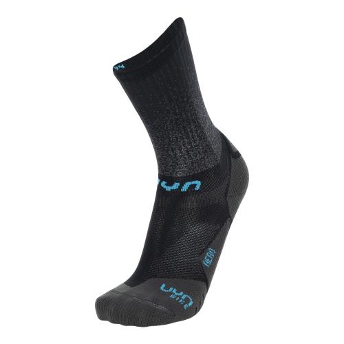 UYN Man Cycling Aero Socks - black/turquoise (Grösse: 35/38) von UYN