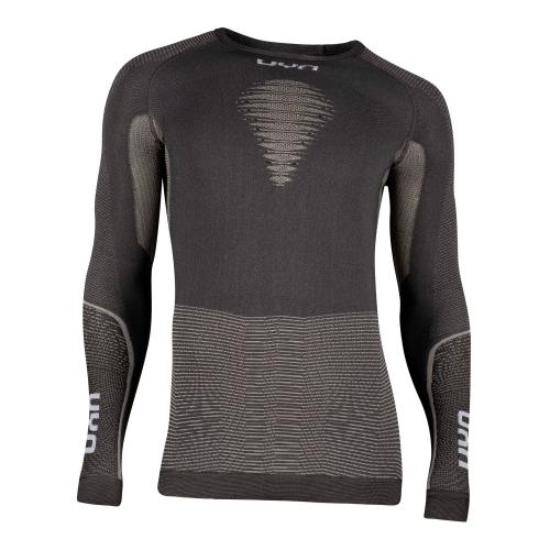 UYN Man Energyon Uw Shirt Long Sl. - dark grey melange (Grösse: L/XL) von UYN