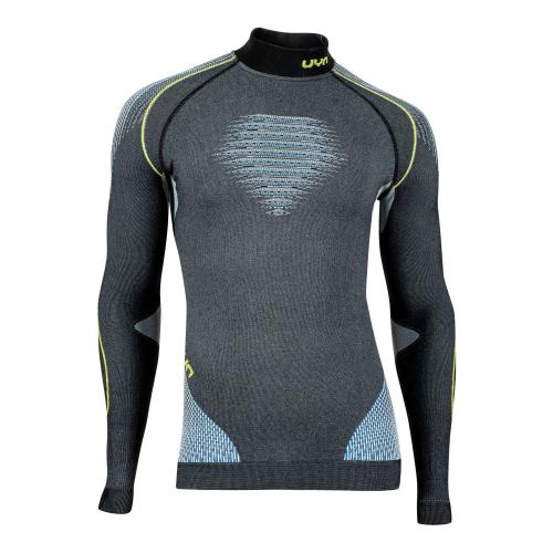 UYN Man Evolutyon Shirt Turtle Neck - anthracite melange (Grösse: S/M) von UYN