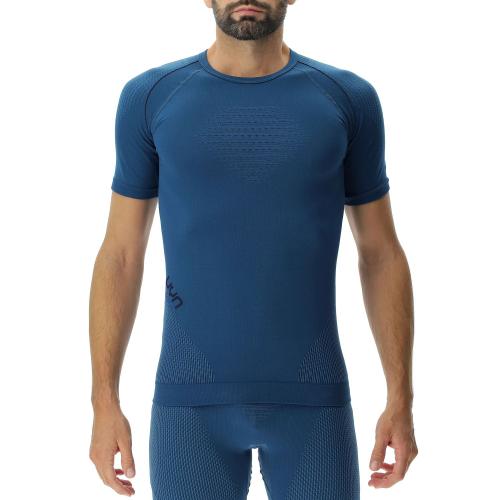 UYN Man Evolutyon Uw Shirt Sh_Sl - blue poseidon/navy/navy (Grösse: S/M) von UYN