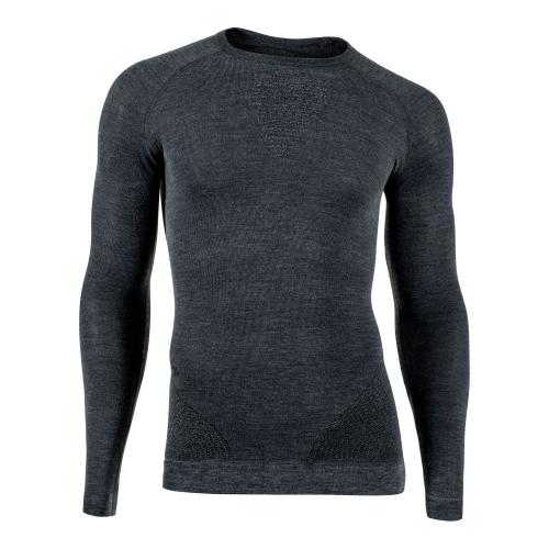 UYN Man Fusyon Cashmere Shirt LG SL - grey rock (Grösse: L/XL) von UYN