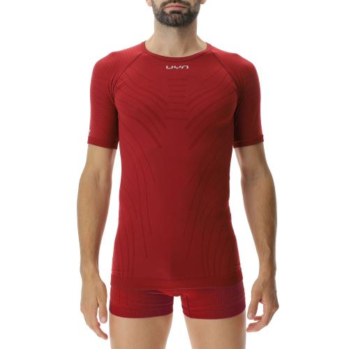 UYN Man Motyon 2.0 Uw Shirt Sh_Sl - sofisticated red (Grösse: L/XL) von UYN