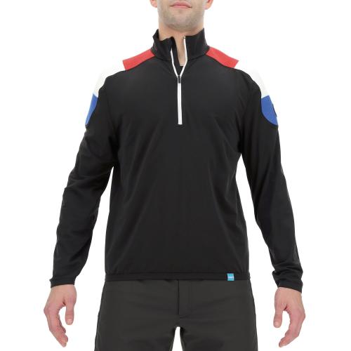 UYN Man Natyon Tricolor 2ND Layer half zip - black (Grösse: L) von UYN