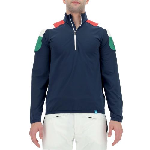 UYN Man Natyon Tricolor 2Nd Layer Half Zip - deep blue (Grösse: L) von UYN