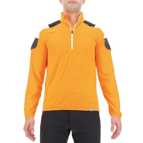 UYN Man Natyon Tricolor 2Nd Layer Half Zip - orange sunshine (Grösse: S) von UYN