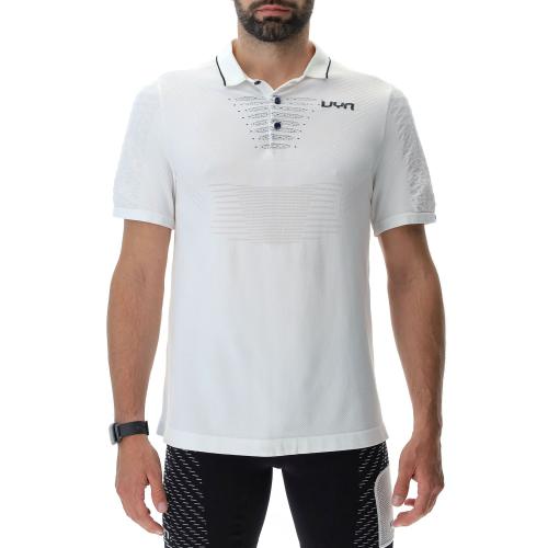 UYN Man Padel Series Ow Polo Shirt Short Sleeves - lucent white (Grösse: L) von UYN