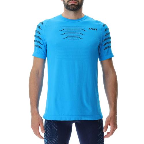 UYN Man Padel Series Ow Shirt Short Sleeves - hawaiian surf (Grösse: L) von UYN