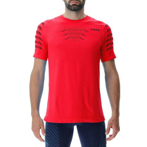 UYN Man Padel Series Ow Shirt Short Sleeves - mandarin red (Grösse: L) von UYN