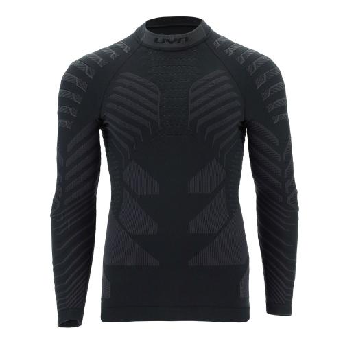 UYN Man Resilyon Uw Shirt Lg_Sl. Turtle Neck - black/anthracite (Grösse: L/XL) von UYN