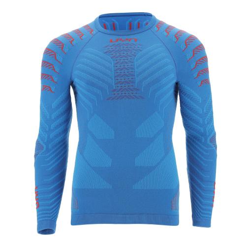 UYN Man Resilyon Uw Shirt Lg_Sl.Round Neck - blue/red (Grösse: L/XL) von UYN