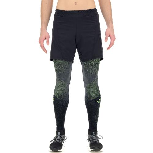 UYN Man Run Exceleration Shorts 2IN1 - black (Grösse: L) von UYN