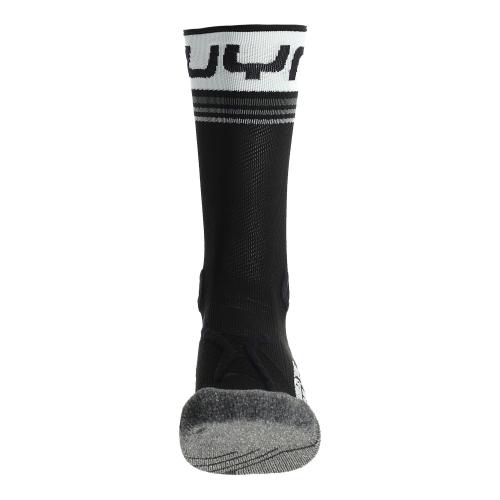 UYN Man Runners One Mid Socks - black/white (Grösse: 39/41) von UYN