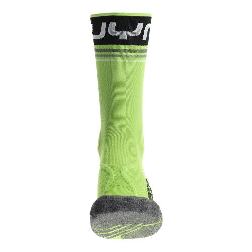 UYN Man Runners One Mid Socks - lime/black (Grösse: 35/38) von UYN