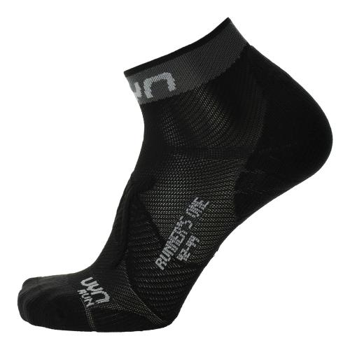 UYN Man Runners One Socks - black/grey (Grösse: 35/38) von UYN