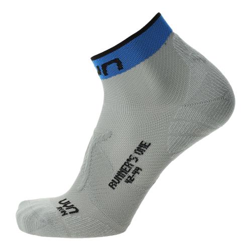 UYN Man Runners One Socks - grey/indigo bunting (Grösse: 39/41) von UYN