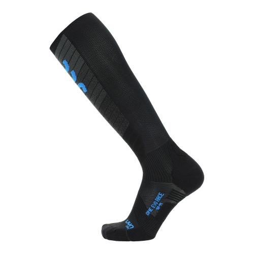 UYN Man Ski Evo Race One Socks - black/blue (Grösse: 39/41) von UYN