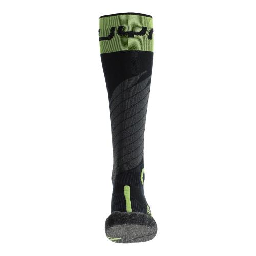 UYN Man Ski One Merino Socks - black/lime (Grösse: 35/38) von UYN