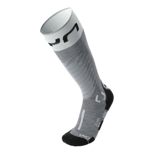 UYN Man Ski One Merino Socks - grey melange/white (Grösse: 35/38) von UYN