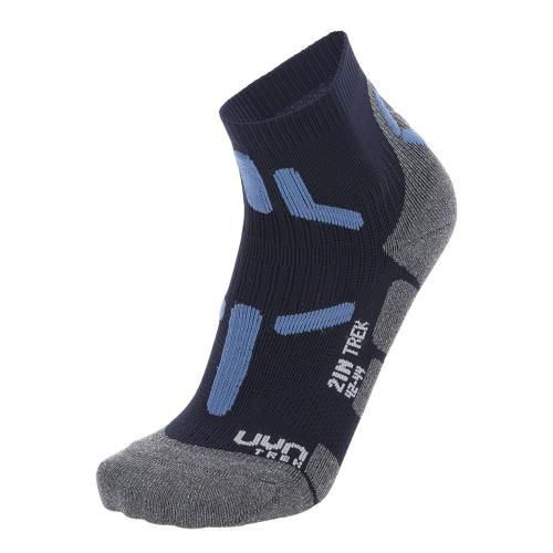 UYN Man Trekking 2In Low Cut Socks - blue/navy (Grösse: 35/38) von UYN