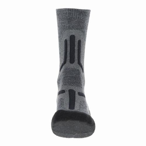 UYN Man Trekking 2In Merino Mid Socks - mid grey/black (Grösse: 35/38) von UYN