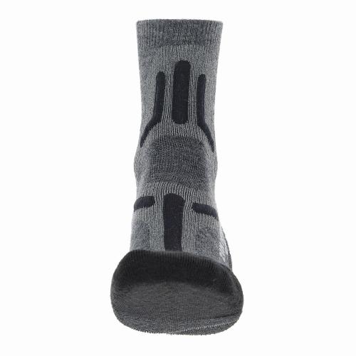 UYN Man Trekking 2In Merino Socks - mid grey/black (Grösse: 39/41) von UYN