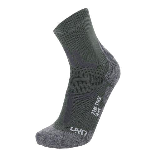 UYN Man Trekking 2In Socks - military/grey melange (Grösse: 35/38) von UYN