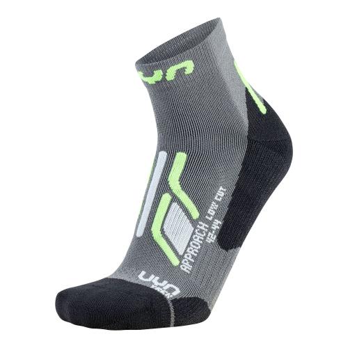 UYN Man Trekking Approach Low Cut Socks - grey/green (Grösse: 35/38) von UYN