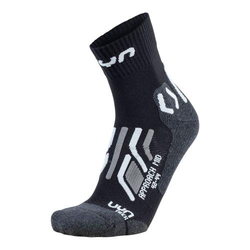 UYN Man Trekking Approach Mid Socks - black/grey (Grösse: 35/38) von UYN