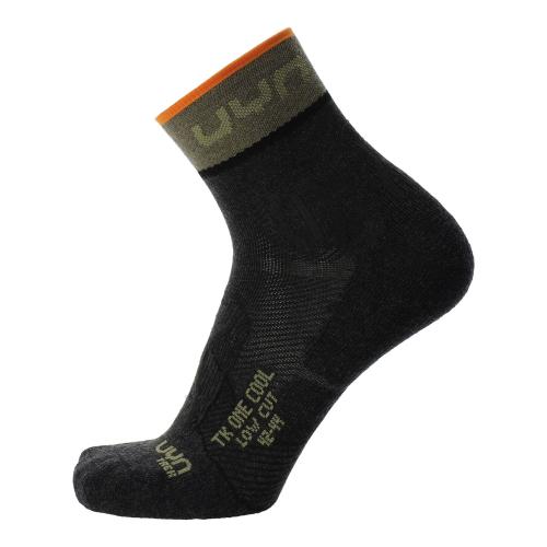 UYN Man Trekking One Cool Low Cut Socks - anthracite/green (Grösse: 35/38) von UYN