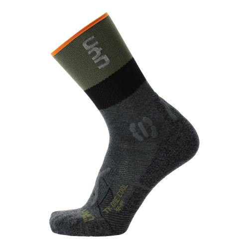 UYN Man Trekking One Cool Socks - anthracite/green (Grösse: 39/41) von UYN