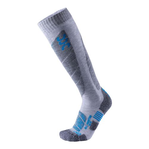 UYN Ski All Mountain Man - light grey melange/azure (Grösse: 42/44) von UYN