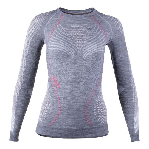 UYN Woman Ambityon Uw Shirt Lg_Sl. Melange - grey melange/nude/salmon (Grösse: L/XL) von UYN