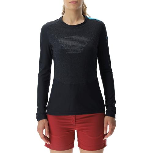 UYN Woman Crossover Ow Shirt Long Sleeve - black/black (Grösse: L) von UYN