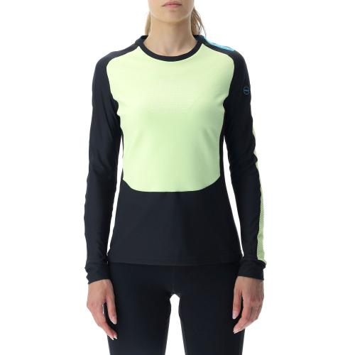 UYN Woman Crossover Ow Shirt Long Sleeve - yellow/black (Grösse: L) von UYN