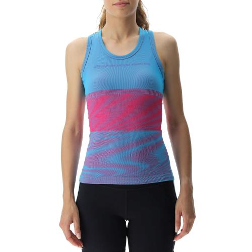 UYN Woman Crossover Ow Sleeveless - danube blue/rose (Grösse: L) von UYN