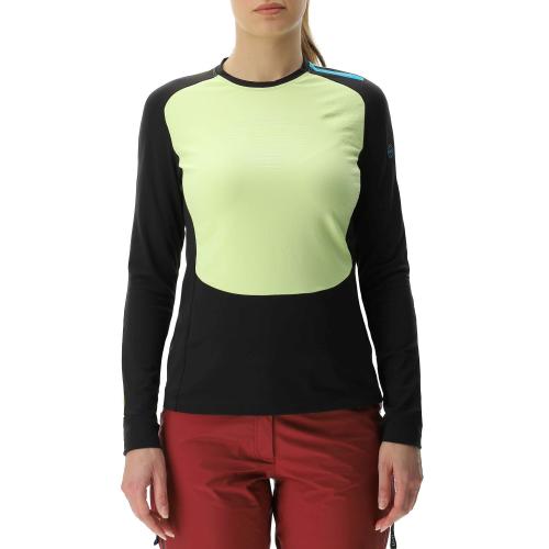 UYN Woman Crossover Ow Winter Shirt Long Sleeves - yellow/black (Grösse: L) von UYN