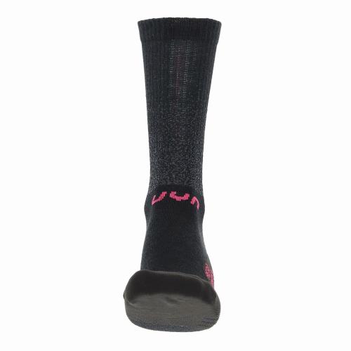 UYN Woman Cycling Aero Winter Socks - black/pink (Grösse: 35/36) von UYN