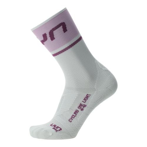 UYN Woman Cycling One Light Socks - white/lilac (Grösse: 35/36) von UYN