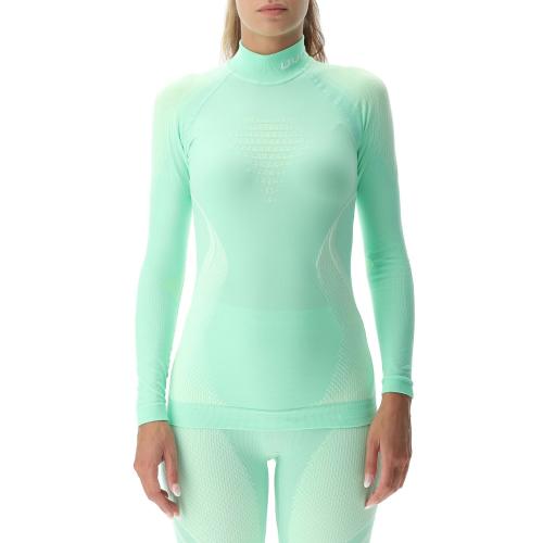 UYN Woman Evolutyon Uw Shirt Lg_Sl Turtle Neck - light green/white/white (Grösse: L/XL) von UYN