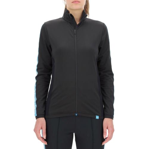 UYN Woman Hangout 2Nd Layer Full Zip - black/blue danube (Grösse: L) von UYN