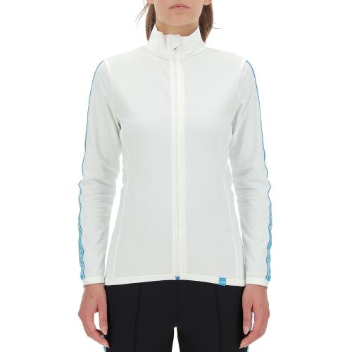 UYN Woman Hangout 2Nd Layer Full Zip - blanc/blue danube (Grösse: L) von UYN