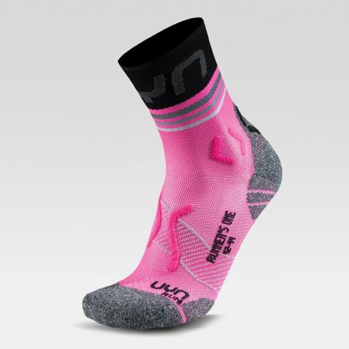 UYN Woman Runners One Short Socks - pink fluo (Grösse: 35/36) von UYN