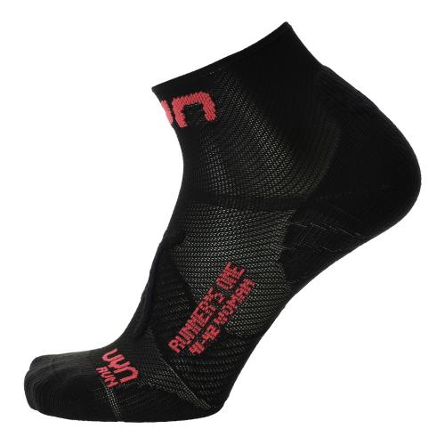 UYN Woman Runners One Socks - black/pink (Grösse: 35/36) von UYN