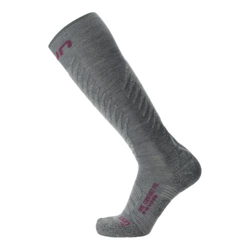 UYN Woman Ski One Comfort Fit Socks - grey/purple (Grösse: 35/36) von UYN