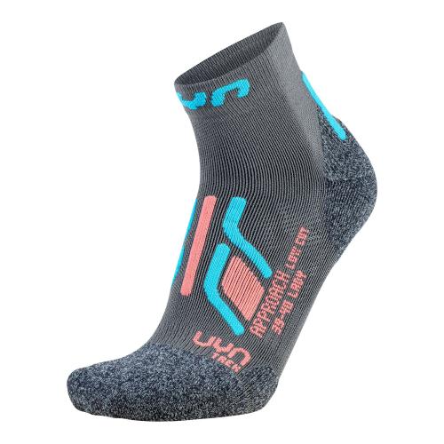 UYN Woman Trekking Approach Low Cut Socks - grey/turquoise (Grösse: 35/36) von UYN