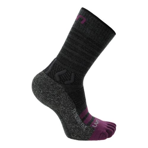 UYN Woman Trekking Five Merino Socks - anthracite/purple (Grösse: 35/36) von UYN