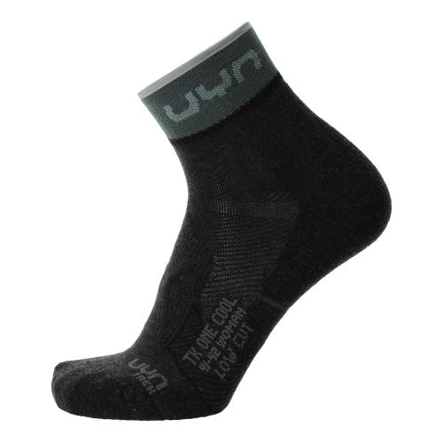 UYN Woman Trekking One Cool Low Cut Socks - anthracite/balsam green (Grösse: 35/36) von UYN