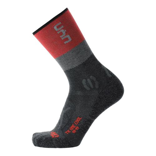 UYN Woman Trekking One Cool Socks - anthracite/red (Grösse: 35/36) von UYN