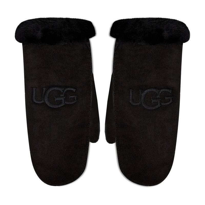 Damenhandschuhe Ugg Sheepskin Embroider Mitten 20932 Schwarz von Ugg